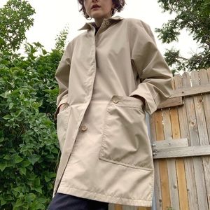 Vintage 1990s London Fog Beige Trench Coat